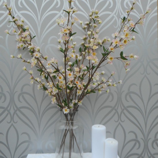 Artificial Apple Blossom Pink 101cm Artificial Flowers